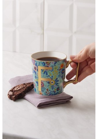 Karaca Flower F Harfli Kupa 350 ml