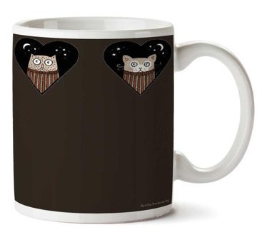 Art Hediye Quirky Love Tee İki Tarafı Baskılı Kupa Bardak