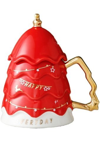 Luckystar Şankystar Büyük Boy Kahve Fincası-Kırmızı