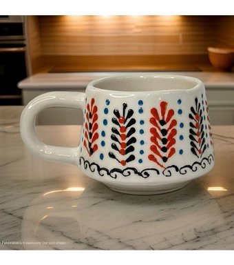 İlbay Çini Takı İlbay Seramik Kupa Mug Klasik Başak