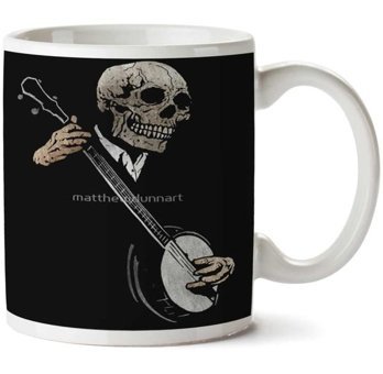 Art Hediye Kuru Kafa Müzik İki Tarafı Baskılı Kupa Bardak