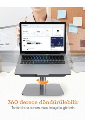 Livx Alüminyum Ayarlanabilir Taşınabilir Laptop Standı