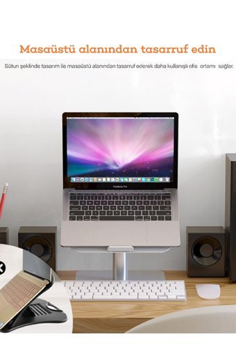 Livx Alüminyum Ayarlanabilir Taşınabilir Laptop Standı