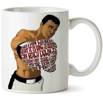 Art Hediye Muhammed Ali 5 İki Tarafı Baskılı Kupa Bardak