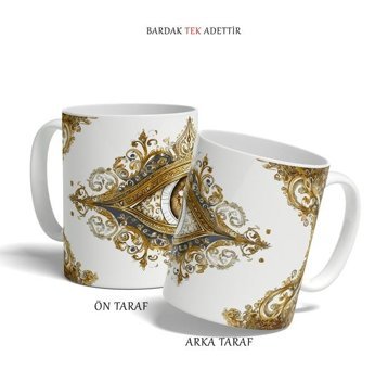 Kreatif Kupa Seramik Etnik Kupa, Nazar Boncuklu