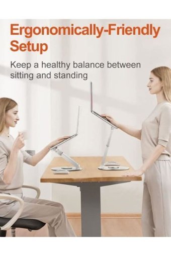 Coverzone Alüminyum Ayarlanabilir Taşınabilir Laptop Standı