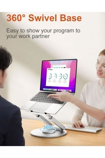 Coverzone Alüminyum Ayarlanabilir Taşınabilir Laptop Standı