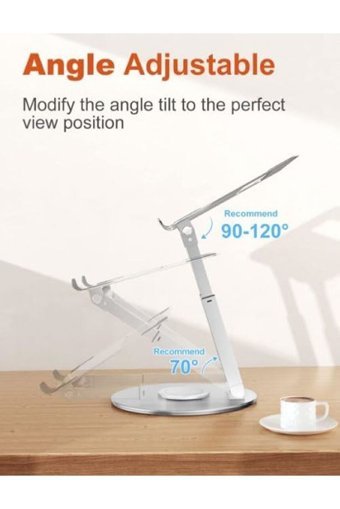 Coverzone Alüminyum Ayarlanabilir Taşınabilir Laptop Standı