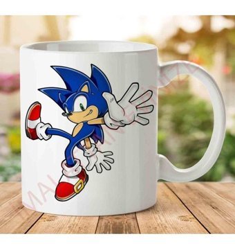 Art Hediye A2563 Sonic İki Tarafı Baskılı Kupa Bardak