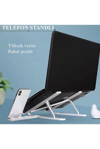 Miletus Katlanabilir Plastik Dikey Ayarlanabilir Taşınabilir Ayaklı Hareketli Laptop Standı