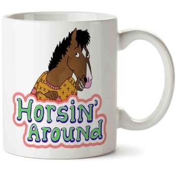 Art Hediye Horsin Around İki Tarafı Baskılı Kupa Bardak
