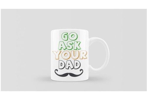 Mini Maker Kids Babalar Günü Kupa Bardak Go Ask Your Dad