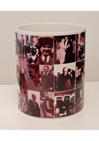 Sendealgelsin Atatürk Tasarım Kolaj Kupa Bardak