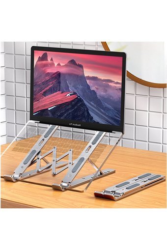 Coverzone Katlanabilir Alüminyum Dikey Ayarlanabilir Taşınabilir Ayaklı Hareketli Laptop Standı