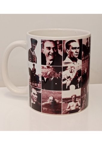 Sendealgelsin Atatürk Tasarım Kolaj Kupa Bardak