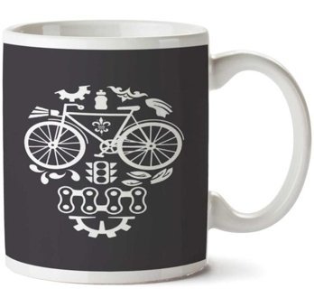 Art Hediye Bike Tatoo Caveira İki Tarafı Baskılı Kupa Bardak
