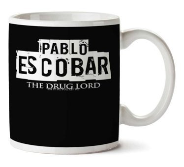 Art Hediye Pablo Escobar Yazı İki Tarafı Baskılı Kupa Bardak