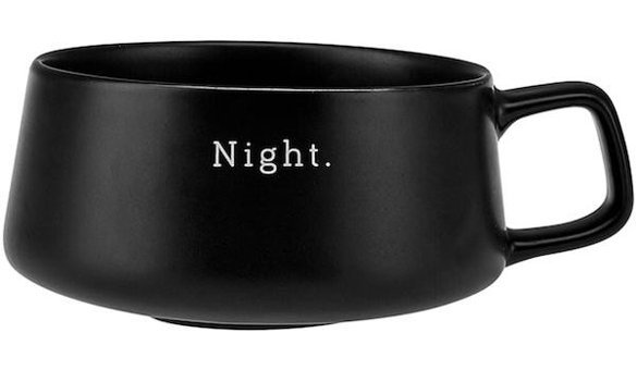 Emsan Night New Bone Kupa 320 ml Siyah