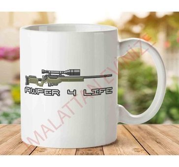 Art Hediye Awper 4 Life İki Tarafı Baskılı Kupa Bardak