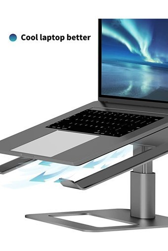 Soundance Metal Dikey Ayarlanabilir Taşınabilir Ayaklı Hareketli Laptop Standı