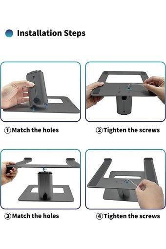 Soundance Metal Dikey Ayarlanabilir Taşınabilir Ayaklı Hareketli Laptop Standı