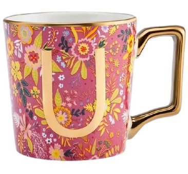 Karaca Flower U Harfli Kupa 350 ml