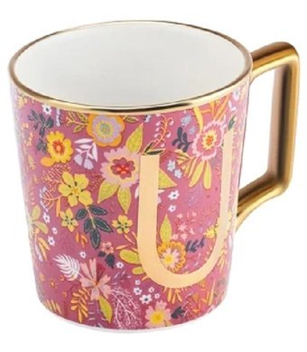 Karaca Flower U Harfli Kupa 350 ml