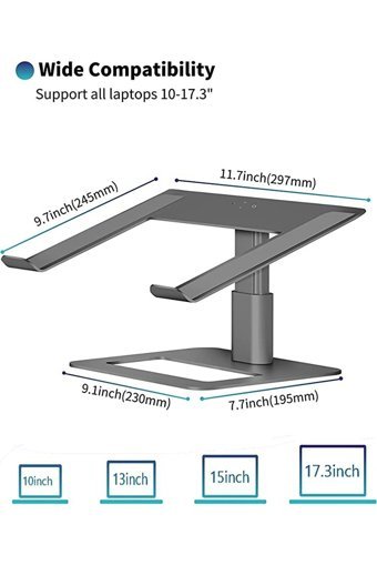 Soundance Metal Dikey Ayarlanabilir Taşınabilir Ayaklı Hareketli Laptop Standı