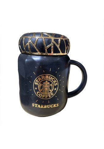 Netavantaj Starbucks Kapaklı Siyah Kupa Büyük Boy