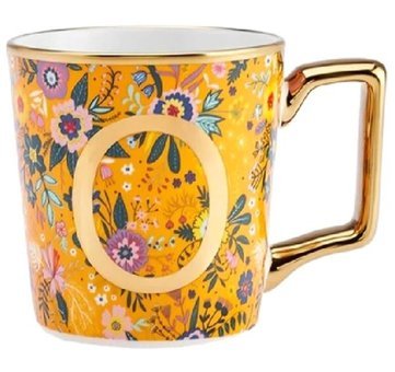 Karaca Flower O Harfli Kupa 350 ml