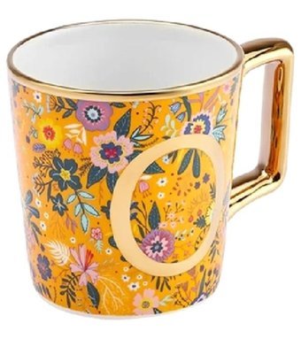 Karaca Flower O Harfli Kupa 350 ml