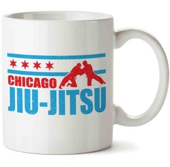 Art Hediye Chicago Jiu Jitsu İki Tarafı Baskılı Kupa Bardak