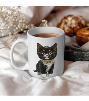 Kreatif Kupa Kişiye Özel Kupa- Kedi Tasarımıyla