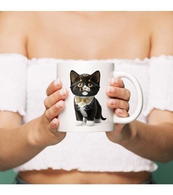 Kreatif Kupa Kişiye Özel Kupa- Kedi Tasarımıyla