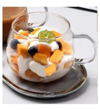 Yz Home Borosilikat Cam Bardak Kupa 400ml