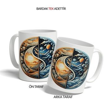 Kreatif Kupa Kişiye Özel Kupa, Yin Yang Uyum Kupası