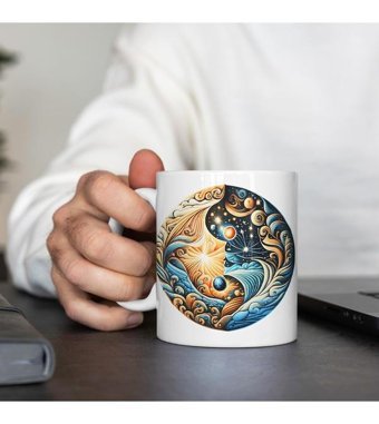 Kreatif Kupa Kişiye Özel Kupa, Yin Yang Uyum Kupası