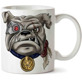 Art Hediye Pug Puppy Bulldog İki Tarafı Baskılı Kupa Bardak