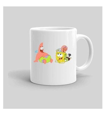 Mini Maker Kids Kişiye Özel Sünger Bob Kupa Bardak