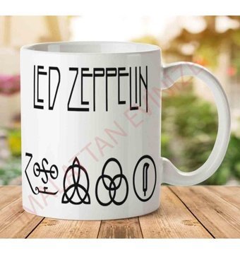 Art Hediye 1-1127 Led Zeppelin İki Tarafı Baskılı Kupa Bardak