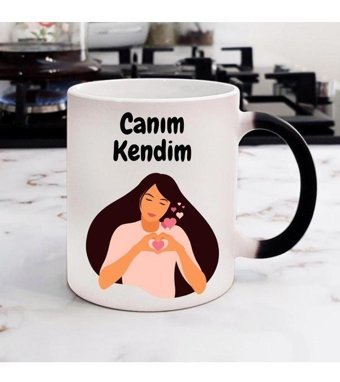 Hediye Vakti Canım Kendim Tasarımlı Sihirli Kupa