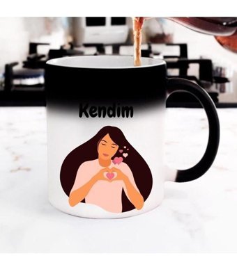 Hediye Vakti Canım Kendim Tasarımlı Sihirli Kupa