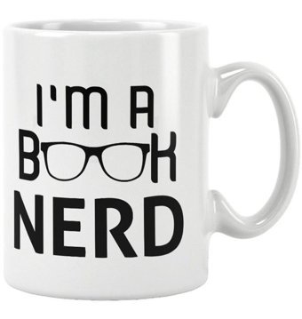 Qoeuyl Boutique I Am A Book Nerd Baskılı Kupa Bardak