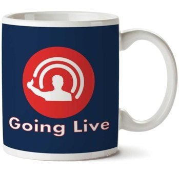 Art Hediye Going Live Logo İki Tarafı Baskılı Kupa Bardak