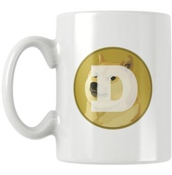 Qoeuyl Boutique Dogecoin Bitcoin Baskılı Kupa Bardak