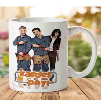 Art Hediye 1-1093 Kardeş Payı İki Tarafı Baskılı Kupa Bardak