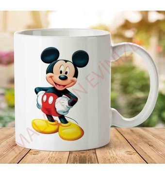 Art Hediye 1-1674 Mickey Mouse İki Tarafı Baskılı Kupa Bardak