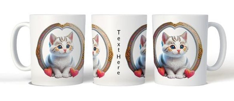 Kreatif Kupa Kedi Desenli Seramik Kupa Masaüstü Arkadaşınız