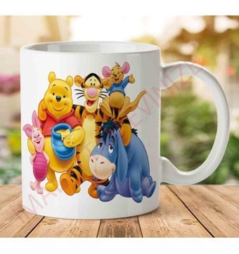 Art Hediye Winnie-The-Pooh İki Tarafı Baskılı Kupa Bardak