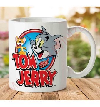 Art Hediye 1-1254 Tom Ve Jerry İki Tarafı Baskılı Kupa Bardak